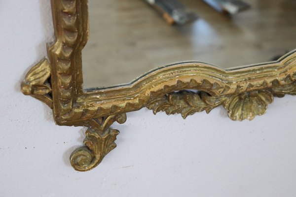 Carved & Gilded Wood Wall Mirror, 1910s-DCO-1257475