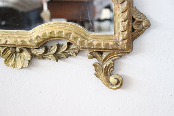 Carved & Gilded Wood Wall Mirror, 1910s-DCO-1257475