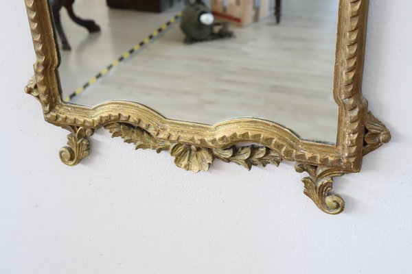 Carved & Gilded Wood Wall Mirror, 1910s-DCO-1257475