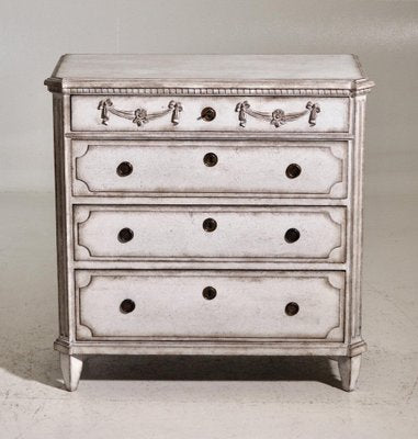 Carved Gustavian Chest, 19th Century-SA-1030841