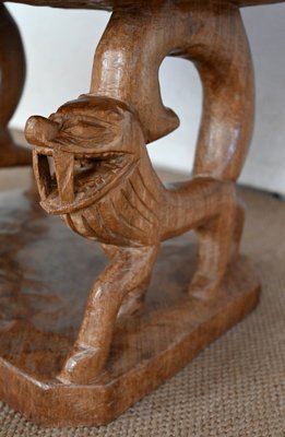 Carved Mahogany Chair, 1950s-RVK-1440776