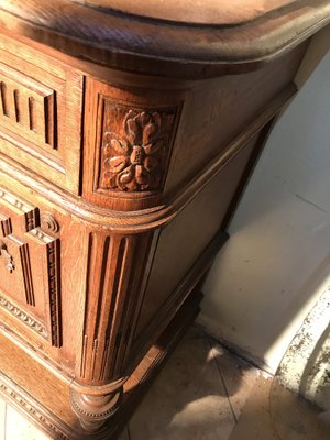 Carved Oak Chest of Drawers with Extension, 1920s-WQQ-1240895