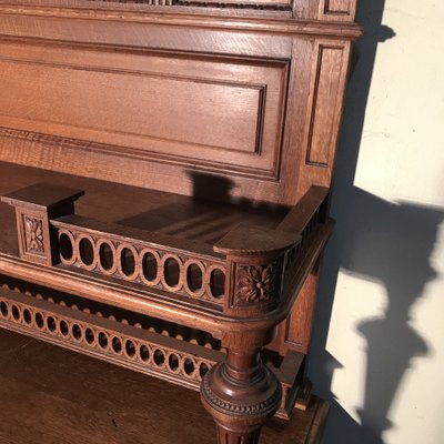 Carved Oak Chest of Drawers with Extension, 1920s-WQQ-1240895