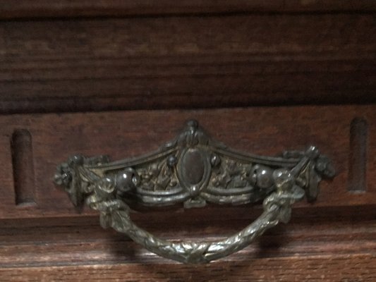 Carved Oak Chest of Drawers with Extension, 1920s-WQQ-1240895