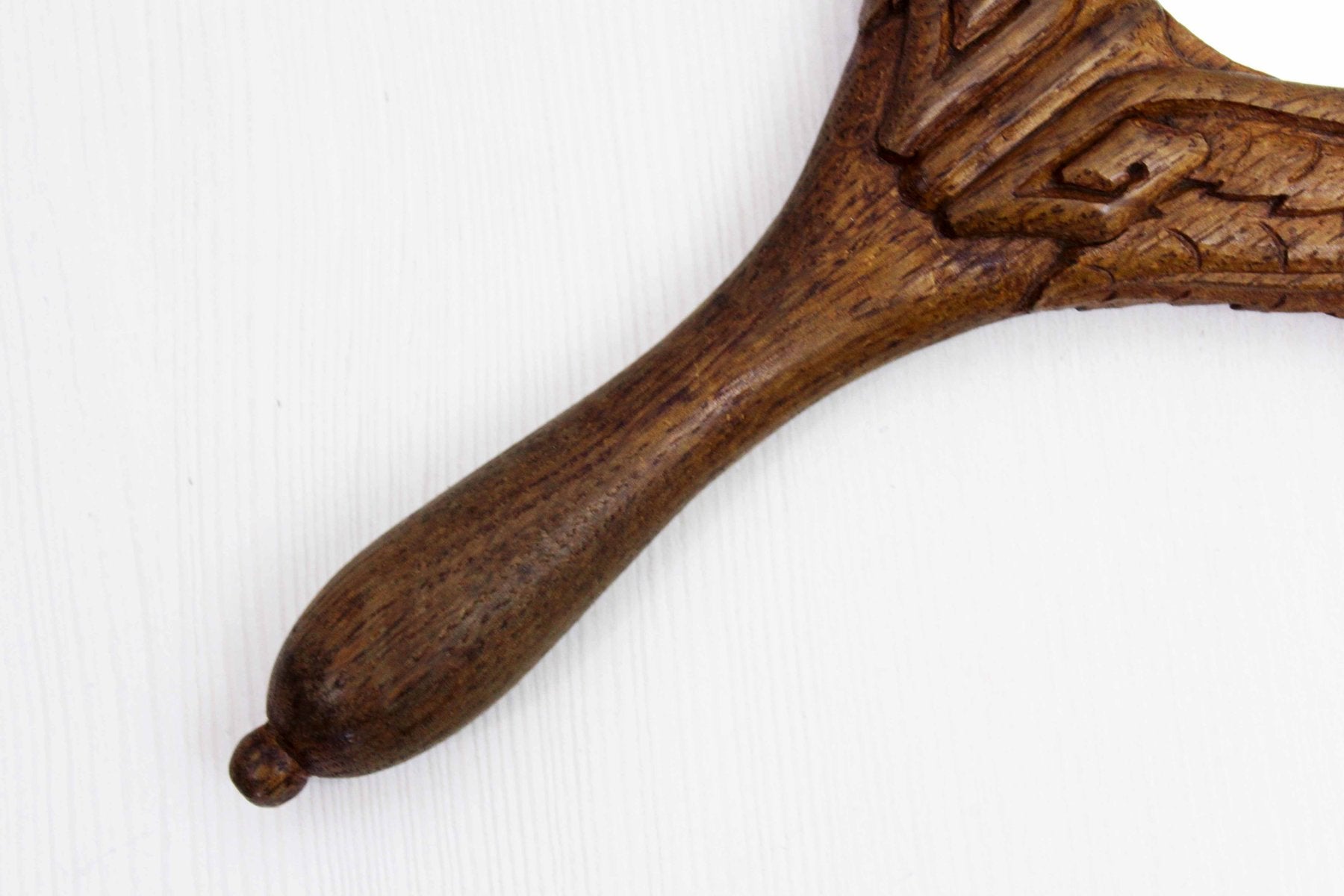 Carved Oak Hand Mirror, 1898