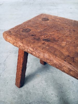 Carved Oak Side Table, 1940s-RQV-1823446