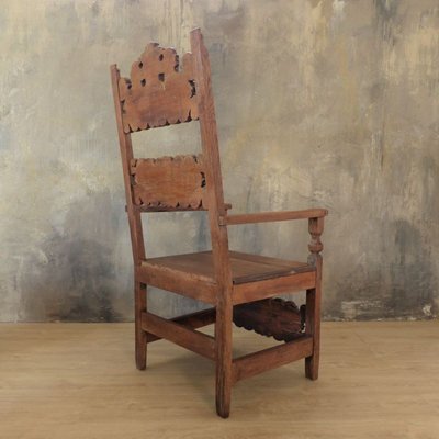 Carved Throne Chair, 1880s-WK-820031