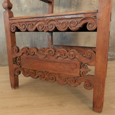 Carved Throne Chair, 1880s-WK-820031