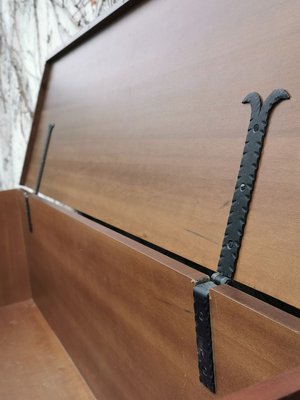 Carved Walnut Chest, 1970s-KNM-891413