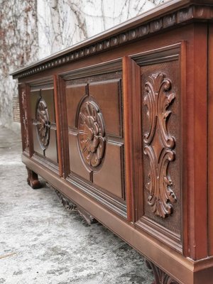 Carved Walnut Chest, 1970s-KNM-891413