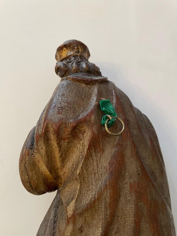 Carved Wood Figure of St. Joachim