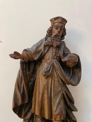 Carved Wood Figure of St. Joachim-SEI-1191414