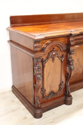 Carved Wood Sideboard, Early 20th Century-DCO-1436372