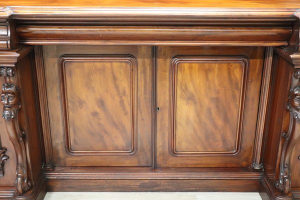 Carved Wood Sideboard, Early 20th Century-DCO-1436372