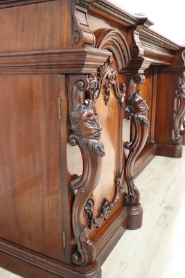 Carved Wood Sideboard, Early 20th Century-DCO-1436372