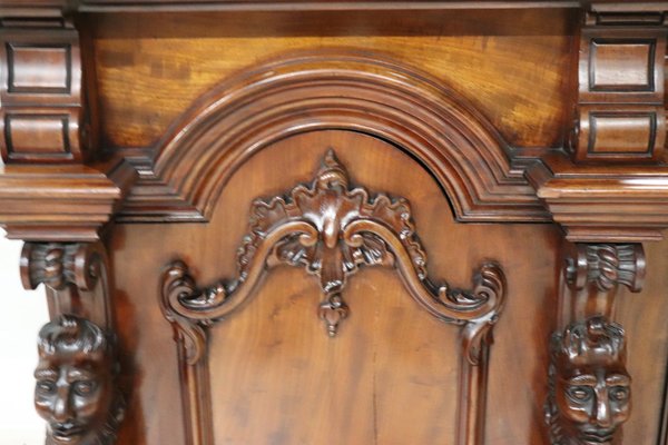 Carved Wood Sideboard, Early 20th Century-DCO-1436372