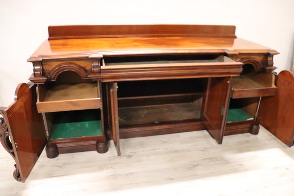 Carved Wood Sideboard, Early 20th Century-DCO-1436372