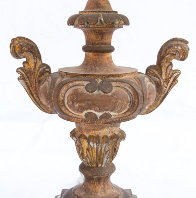 Carved Wood Table Lamp-FSD-1171868