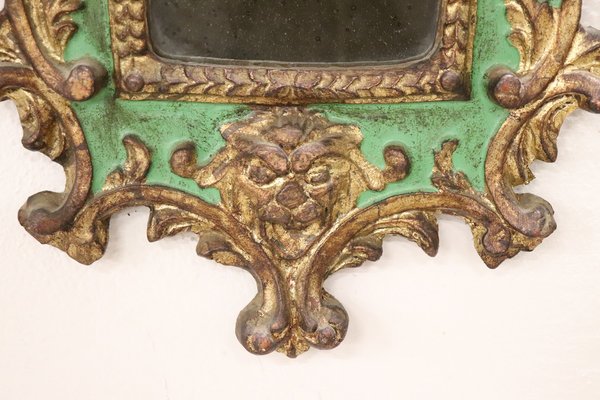 Carved Wood Wall Mirror, 1980s-DCO-1801333