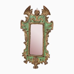 Carved Wood Wall Mirror, 1980s-DCO-1801333