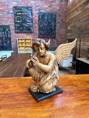 Carved Wooden Angel, 1890s-WSZ-1743194