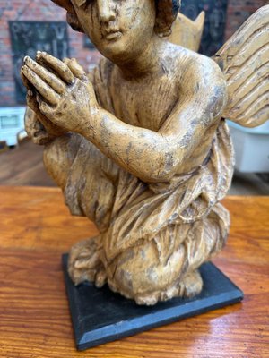 Carved Wooden Angel, 1890s-WSZ-1743194