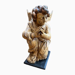 Carved Wooden Angel, 1890s-WSZ-1743194