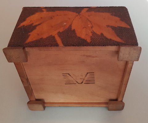 Carved Wooden Box, 1960s-QDP-576942