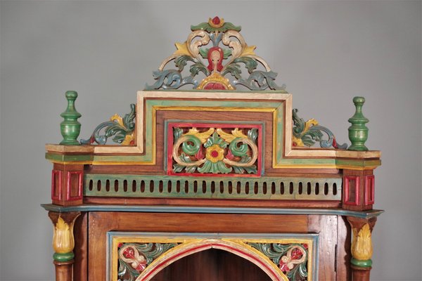 Carved Wooden Cupboard-KNM-1091573