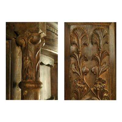 Carved Wooden Door, 1850s-NQ-653995