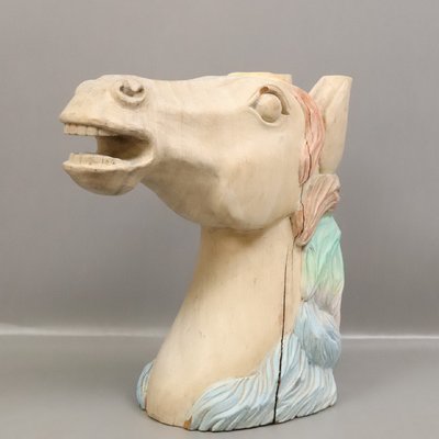 Carved Wooden Horse Head-YGE-1170502