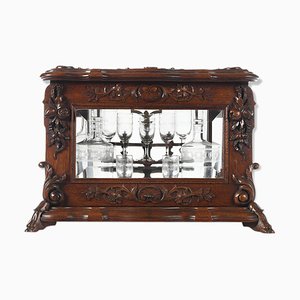 Carved Wooden Liquor Buffet, 1920s-NQ-571258