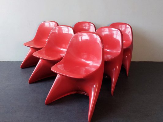 Casalino 1 Children's Chairs by Alexander Begge for Casala, Italy, 1970s, Set of 6-NV-1309794