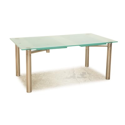 Casanova Extendable Dining Room Table in Glass Blue from Draenert-RQW-1813903