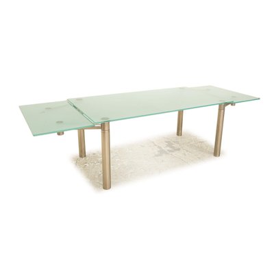 Casanova Extendable Dining Room Table in Glass Blue from Draenert-RQW-1813903