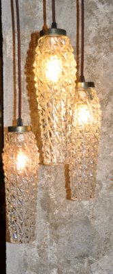 Cascading Ceiling Lamp with 3 Shades, 1960s-ROJ-864667