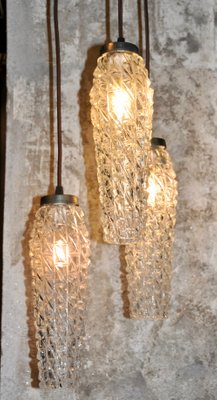 Cascading Ceiling Lamp with 3 Shades, 1960s-ROJ-864667