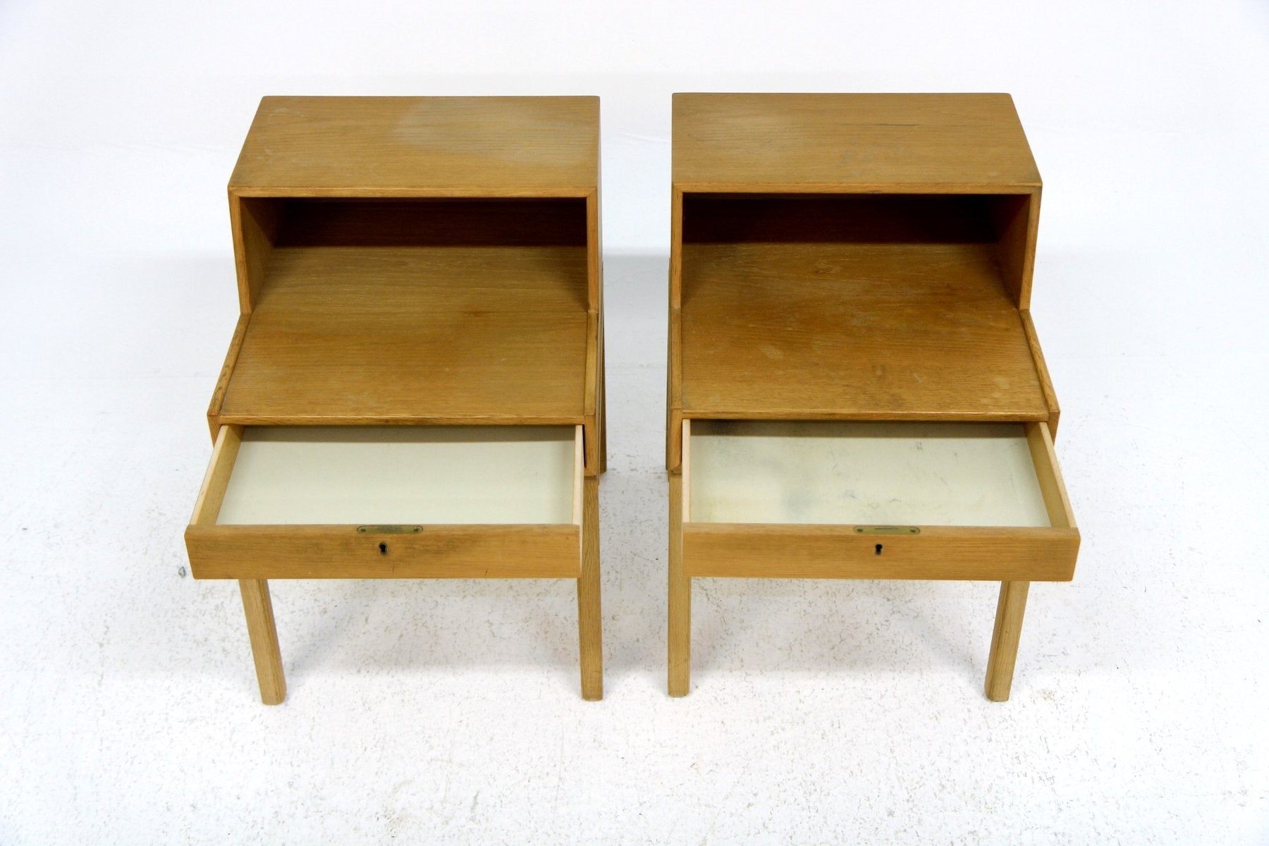 Casino Bedside Tables by Sven Engström & Gunnar Myrstrand for Tingströms, Sweden, 1960s, Set of 2