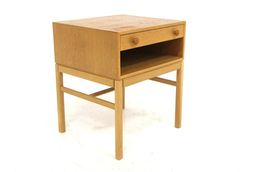 Casino Oak Bedside Table by Engström & Myrstran for Tingströms, Sweden, 1960s