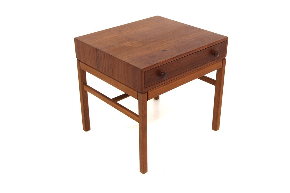 Casino Teak Bedside Table from Engström & Myrstran, Sweden, 1960s