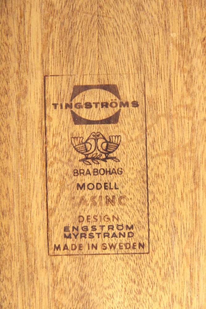 Casino Teak Bedside Table from Engström & Myrstran, Sweden, 1960s