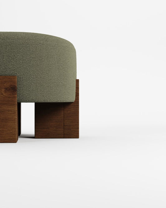 Cassete Pouf in Olive by Alter Ego for Collector