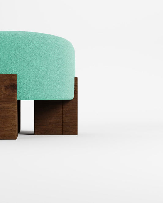 Cassete Pouf in Teal by Alter Ego for Collector