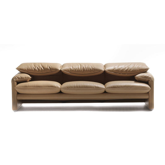 Cassina Maralunga Maxi 3-seater leather sofa