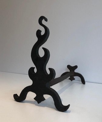 Cast and Wrought iron, French, 1940s, Set of 2-BA-873974