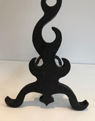 Cast and Wrought iron, French, 1940s, Set of 2-BA-873974