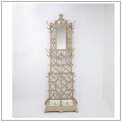 Cast Iron and Bamboo Coat Rack, France, 1900s-JG-1796357