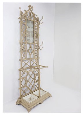 Cast Iron and Bamboo Coat Rack, France, 1900s-JG-1796357