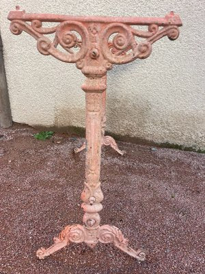 Cast Iron and Marble Bistro Table, 1900s-SDV-1755970