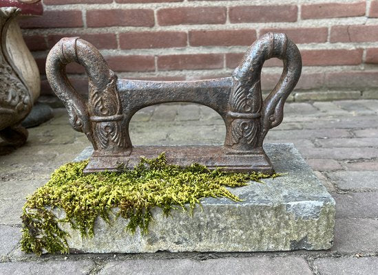 Cast Iron Boot Scraper on Bluestone, 1900s-WZZ-1766047